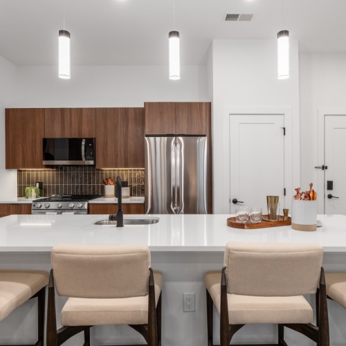 kitchen island with pub seating